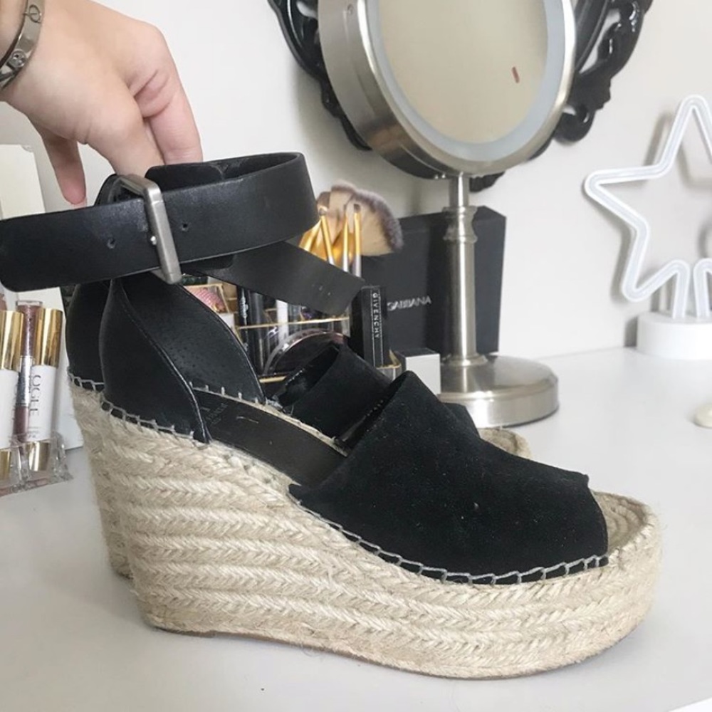 Marc Fisher espadrille wedges